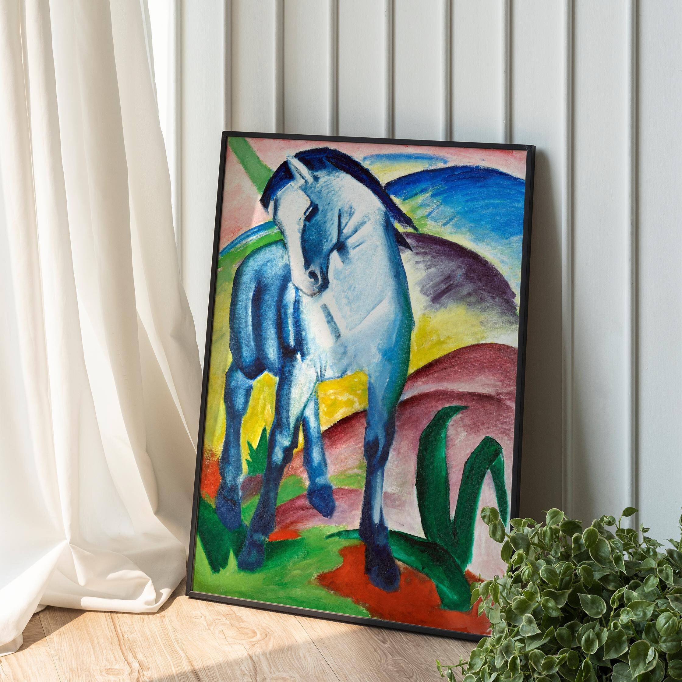 フランツ・マルク作「青い馬」 – 表現主義の馬のウォールアート