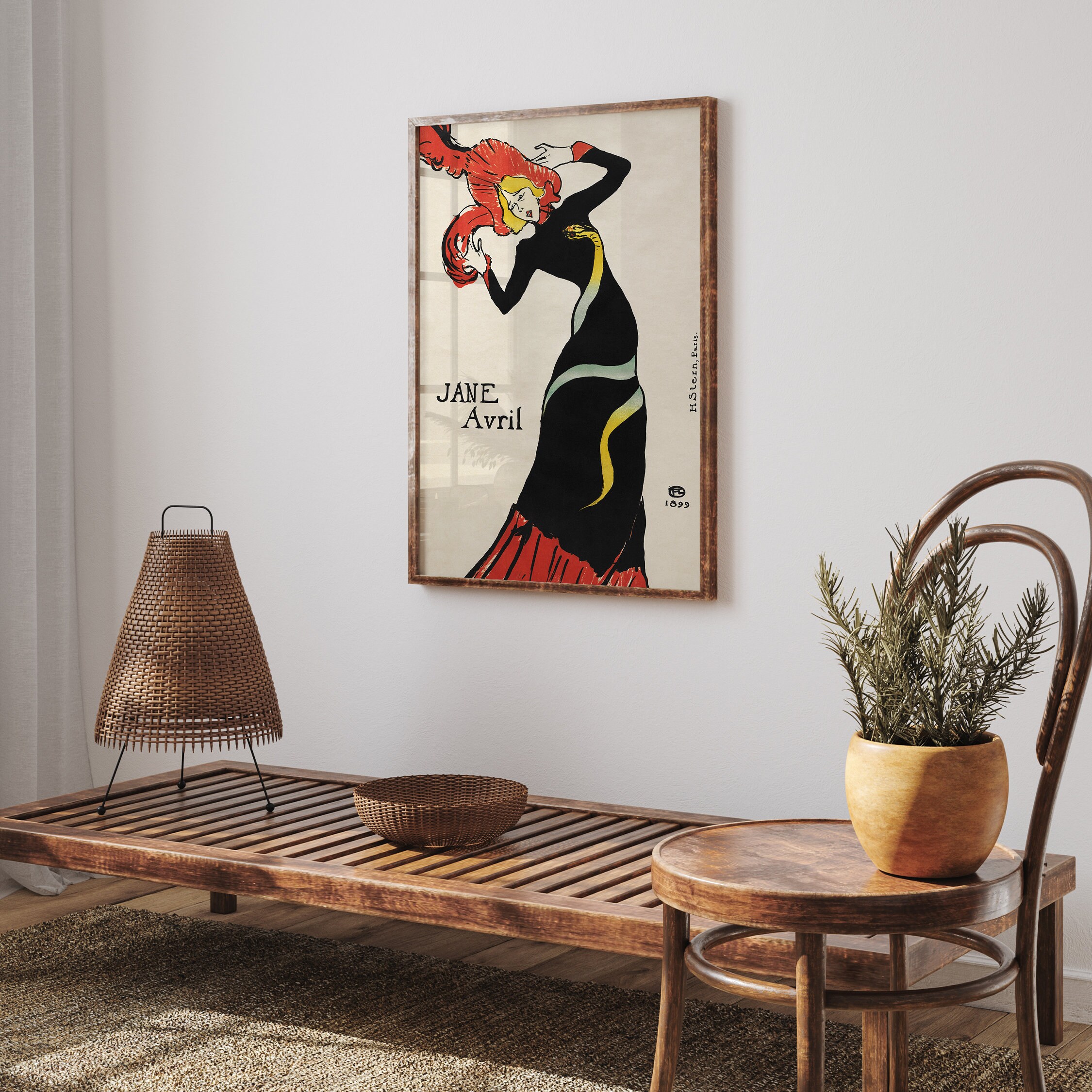 Jane Avril by Toulouse-lautrec – Vintage Art Nouveau Poster