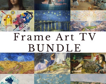 Ensemble de 12 oeuvres d'art pour téléviseur Samsung, peintures à l'huile vintage, collection d'art 4K, oeuvres d'art célèbres, décorations pour la maison et les murs, téléchargement immédiat