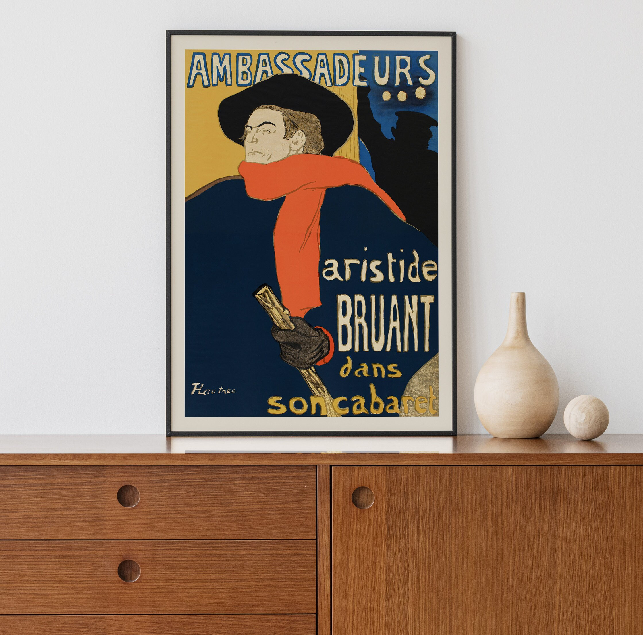 Ambassadeurs by Henri De Toulouse-lautrec Print Vintage Art 