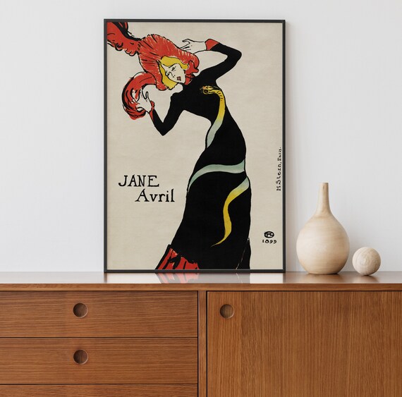 Jane Avril by Toulouse-lautrec – Vintage Art Nouveau Poster