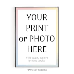 Serviços de impressão e pôsteres personalizados, arte impressa e fotos em papéis premium, de arquivos digitais a belas impressões, arte de parede quadrada disponível