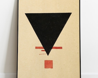 Chashnik Suprematism Print | Vintage Abstract Russian Avant-Garde Poster | Modernist Wall Art Decor | High-Res Digital Download File