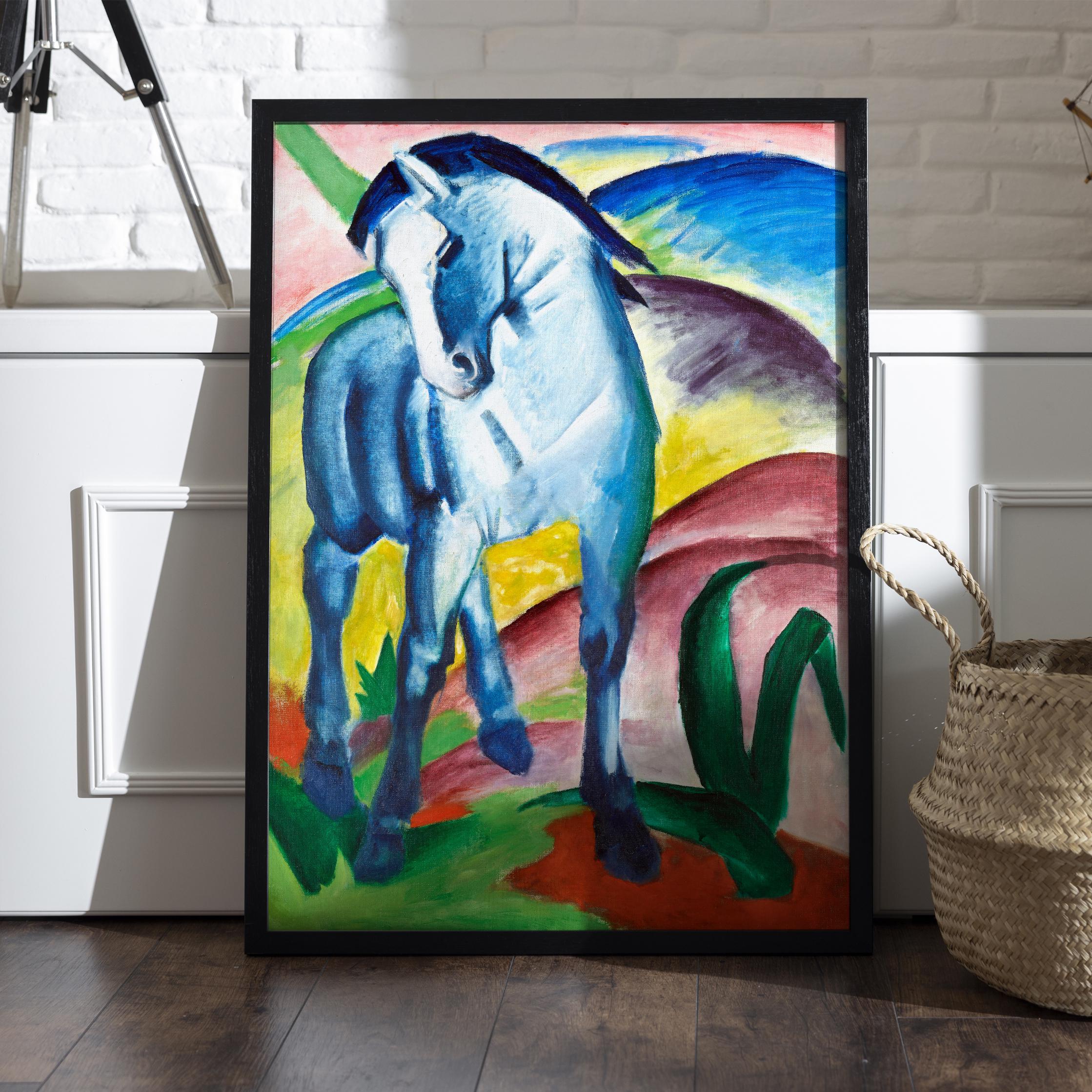 フランツ・マルク作「青い馬」 – 表現主義の馬のウォールアート