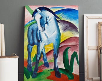 フランツ・マルク作「青い馬」 – 表現主義の馬のウォールアート
