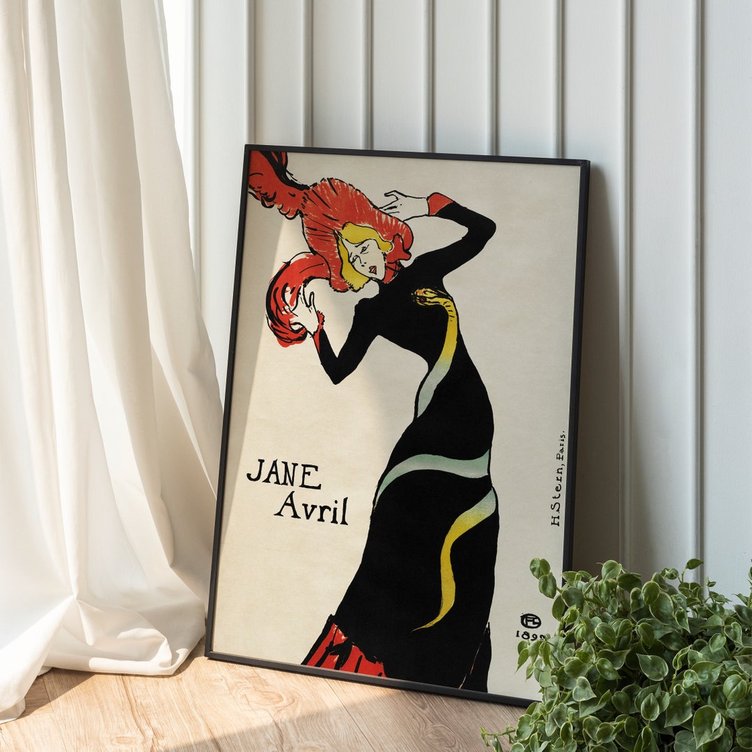 Jane Avril by Toulouse-lautrec – Vintage Art Nouveau Poster