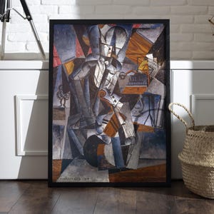 Musician by Louis Marcoussis Print | Cubist Abstract Painting Poster | Vintage Fine Art Reproduction | Eclectic Wall Decor Digital Download