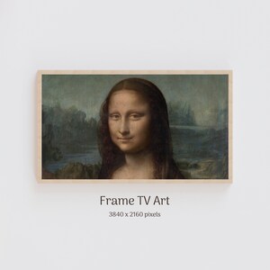 Leonardo Da Vinci Mona Lisa Digital Fine Art Picture TV 4k Oil Painting Samsung Frame Art TV Italian Renaissance Art Digital download