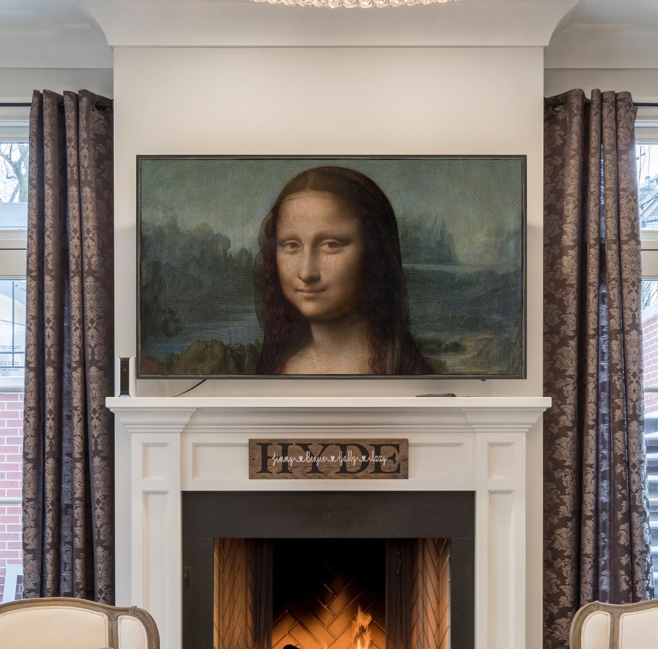 Leonardo Da Vinci Mona Lisa Digital Fine Art Picture TV 4k Oil Painting