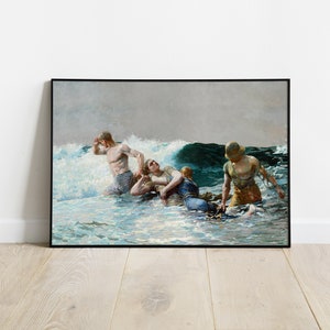 Winslow Homer Undertow 1886 Fine Art Painting Home Office Decor Highest Resolution Museum Poster Digital Jpg Files Instant Download