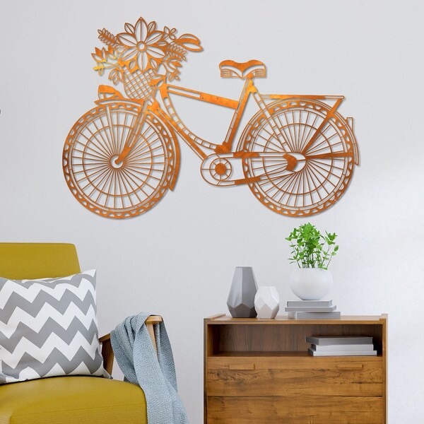 Bicycle Wheel Art Etsy