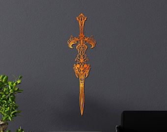 Metal Sword Wall Art, Norse Mythology Decor, Gift For Graduation