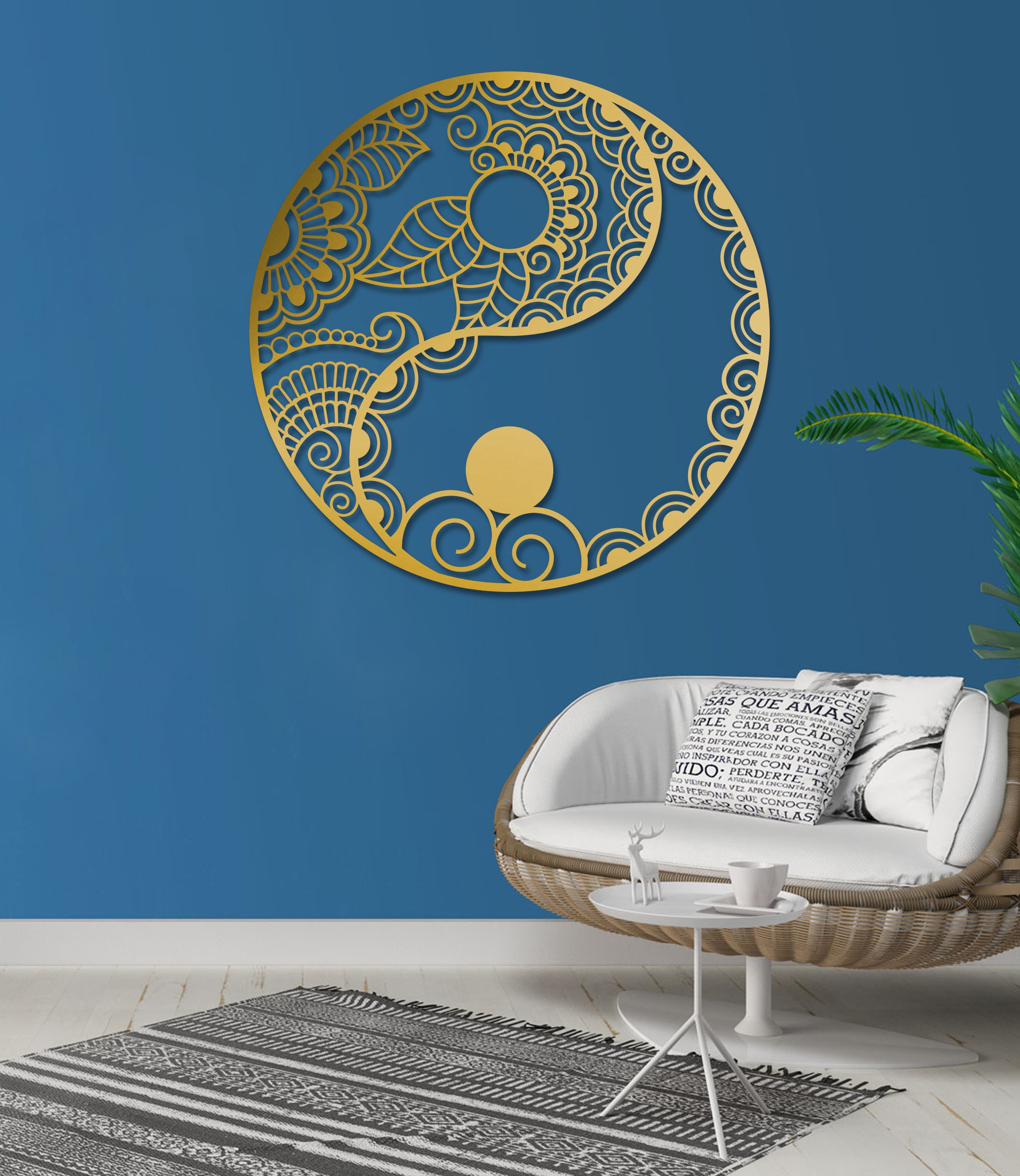 Metal Yinyang Wall Art Symbol of Balance Infuse Your Space Etsy
