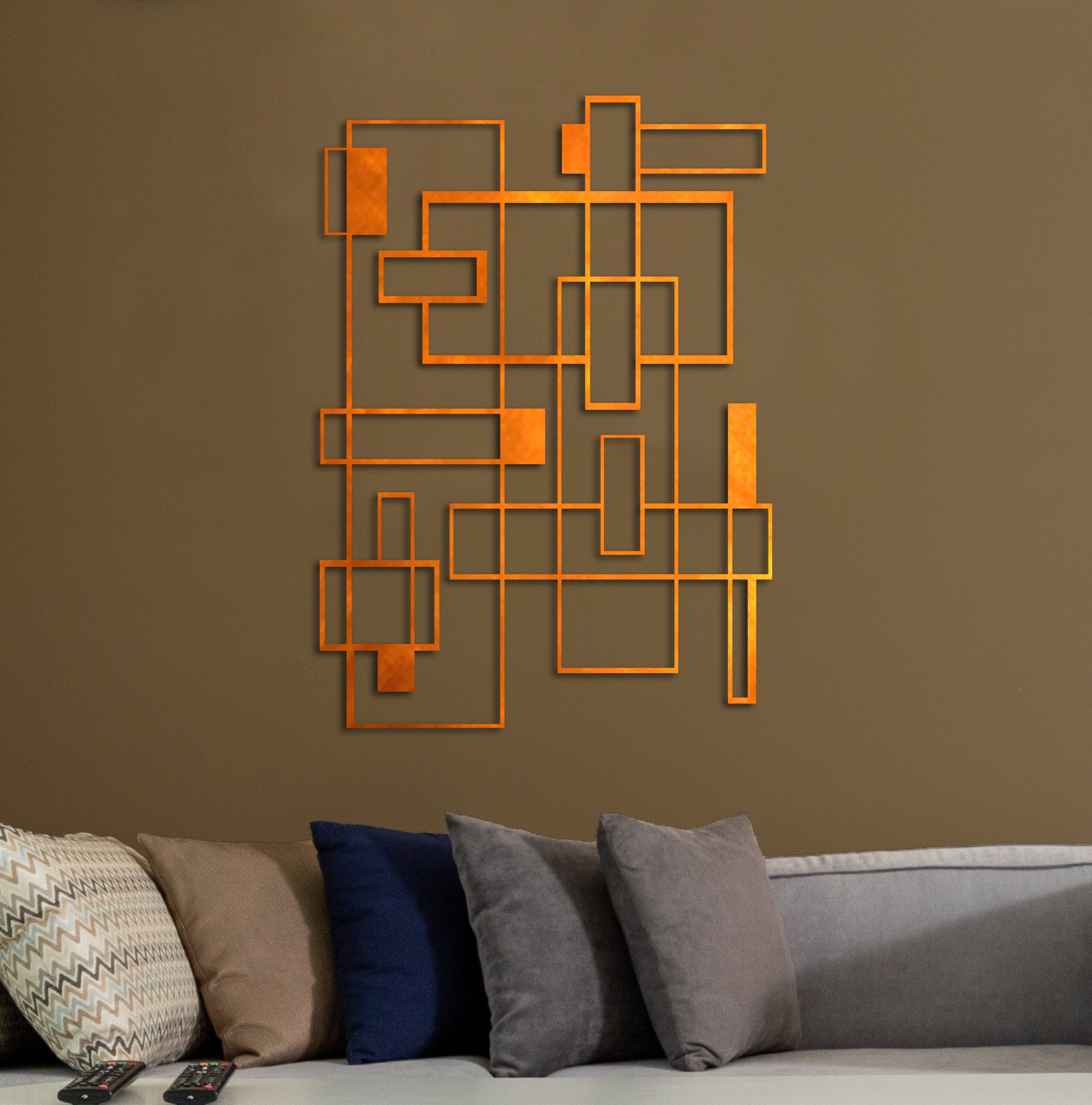 Abstract Metal Wall Art Minimal Art Contemporary Elegant - Etsy