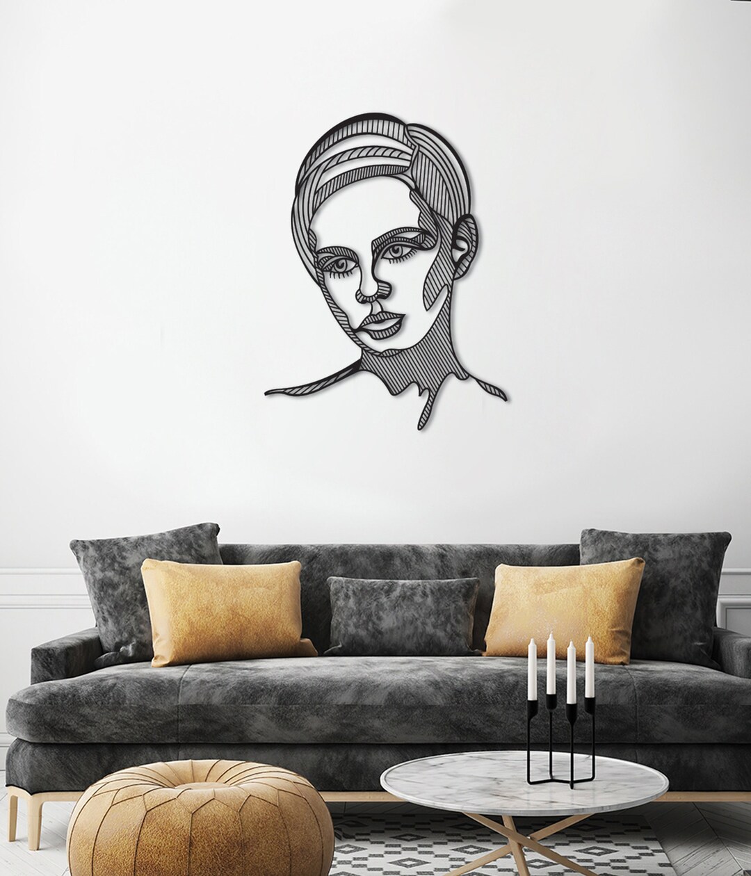 Woman Face Metal Wall Art, Woman Portrait, Woman Eyes, Radiate Beauty