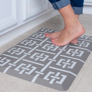 Dgrandma Kitchen Mats Anti-Fatigue Ergonomic Cushioned Rugs Non Slip Waterproof Comfort for Floor Standing Desk Sink Bath Laundry Room.