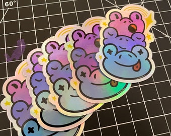 Anura Stack! - Holographic Frog Sticker!