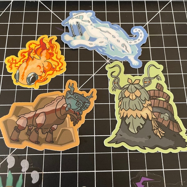 Ruinous Treasure Pokemon Sticker Set! - Ting-Lu, Chi-Yu, Wo-Chien, Chien-Pao