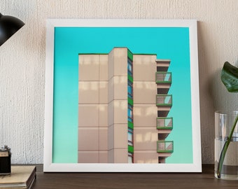 Architecture Poster - Industrial Wall Art - Helsinki City Print - Urban Photograhy - Design for Modern Minimalist Home