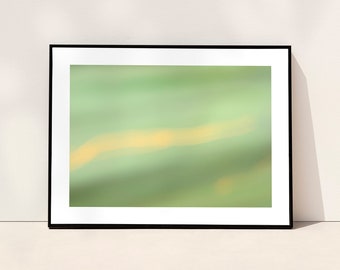 Abstract Green Wall Art, Minimalist Interior Design, Digital Download, Fine Art Photography File