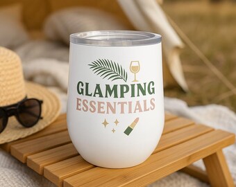 Glamping Essentials Wine Tumbler: Bachelorette Party Favor