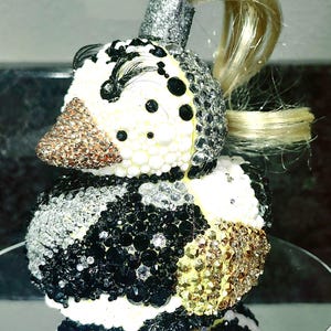 Rhinestone Cheer Lucky Duck with a High Ponytail