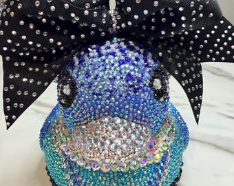 Pato animador con diamantes de imitación brillantes