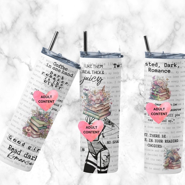 Smut Slut Book Reader Tumbler Wrap PNG, Stampa, Lettura, Libri, Amanti dei libri, Smut, Adulto, Rosa, Wrap, Tumbler, 20 oz PNG