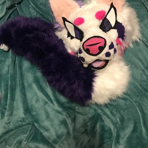 NEED GONE Cupid the cat fursuit head and tail