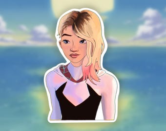 Gwen stacy, spider-man sticker
