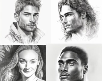 Soulmate drawing, Future Soulmate drawing, Psychic Soulmate Sketch, FREE Description of your Soulmate. Digital File