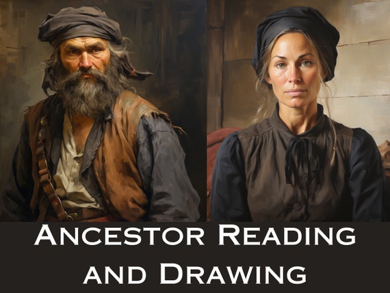 Ancestor Spirit Guide Reading and Drawing, Divine Guidance (Digital Only)