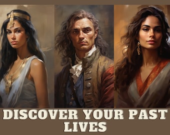 Discover How Was Your Previous Life, Personalized Past Life Reading and Artwork, Soul journey, Within [specified timeframe]