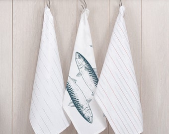 Mackerel Tea Towel