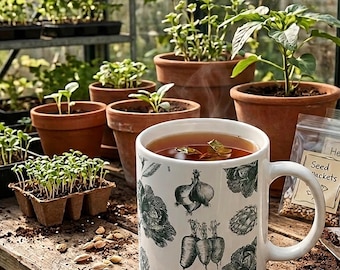 Kitchen Garden Mug | Victorian Cottage Ceramic Mug