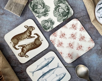 Victorian Cottage Coasters - Set 4