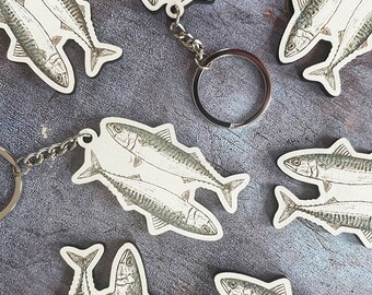 Mackerel Key Ring