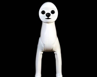 Modèle de toilettage de chien bichon frisé Mannequin de chien pour les toiletteurs de chien pour pratiquer les ciseaux ou le marié créatif