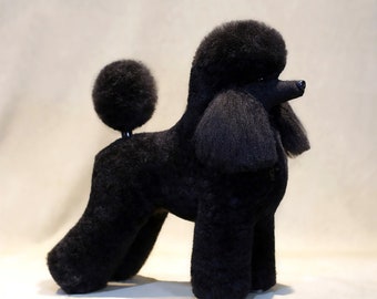 Toy Poodle Model Dog Hair for Dog Groomers - Dummy Wig - Artificial Fur- Scissoring Practice for Schools or Pet Stylist - Creative Grooming