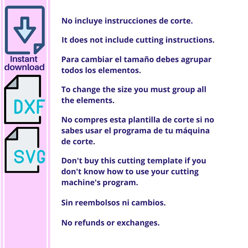 Activity Table Box . Svg and Studio template for cricut and Cameo/Caja mesa de actividades imagen 6