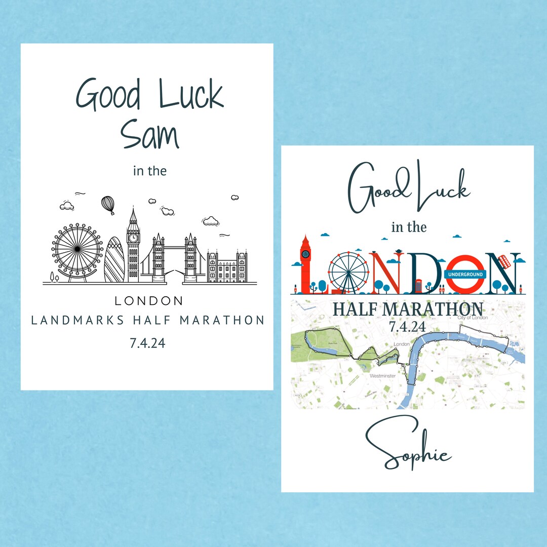 Good Luck / Congratulations London Half Marathon Card London Half