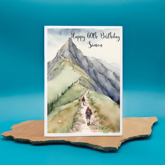 Old English Co. Happy Birthday Son Greeting Card - Hiking
