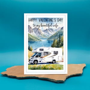 Customized Motorhome Card | Campervan Card | Motorhome Card for Valentine Birthday Anniversary Retirement Travels | Him Her | Handmade - 561