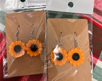 Sunflower earrings