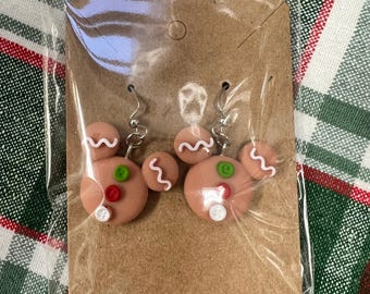 Mickey Mouse Christmas earrings
