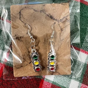 Stop light earrings