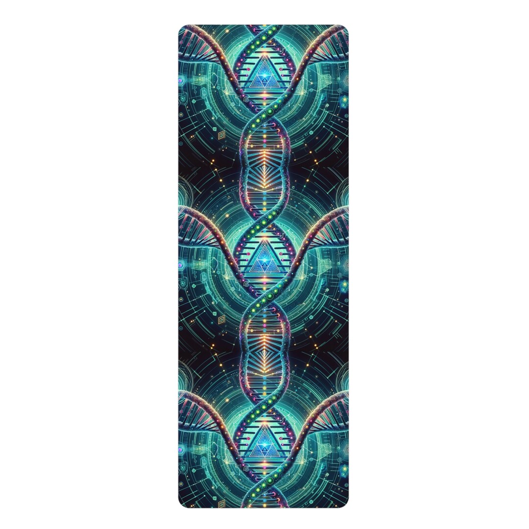 Futuristic Dna, Sacred Geometry, 3 Points , Triple Recursion Rubber