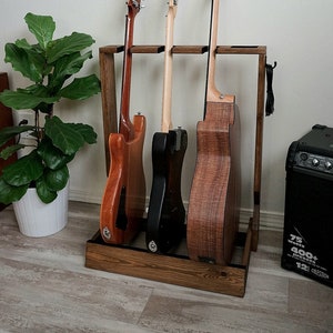 Wooden Guitar Stand, Guitar Rack image 1