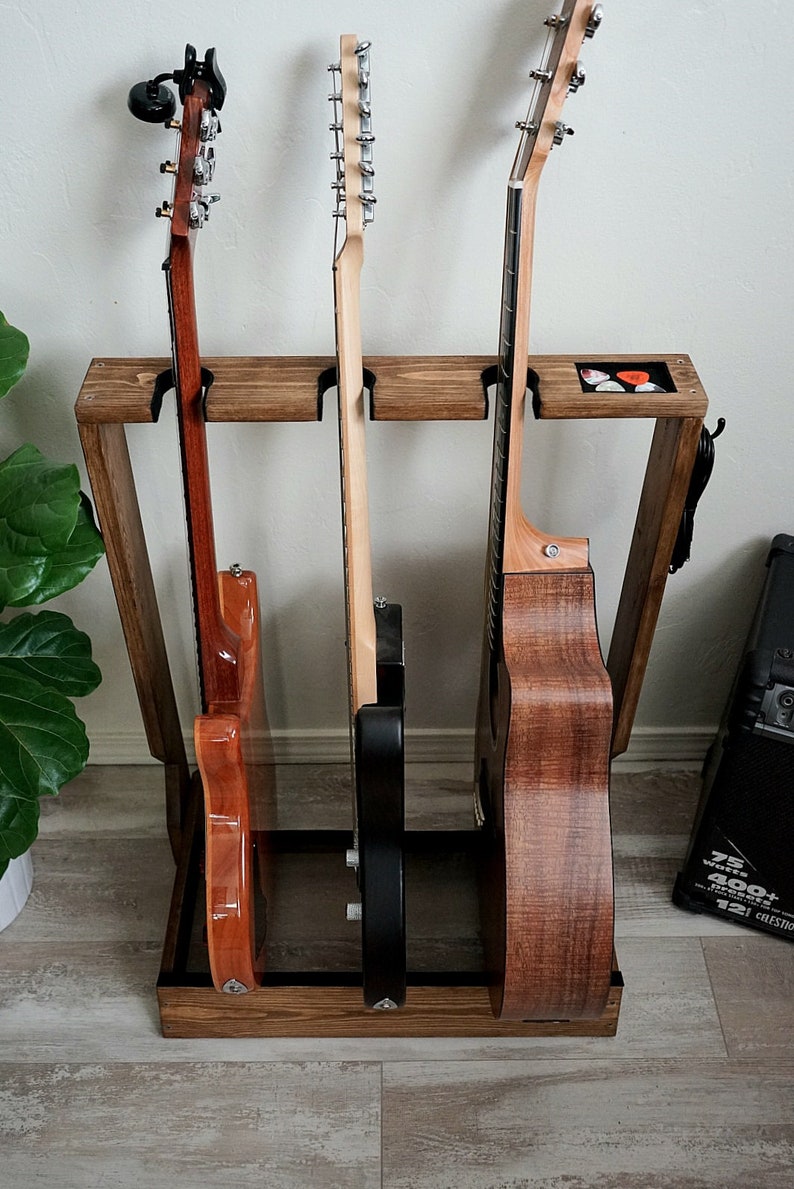 Wooden Guitar Stand, Guitar Rack image 6