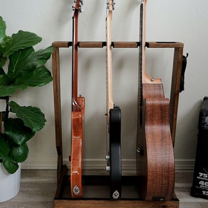 Wooden Guitar Stand, Guitar Rack image 5
